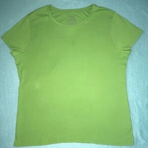 FADED GLORY short sleeve lime green 100% Cotton size XXL